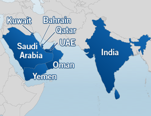 Uae To India Map Icon Technology Partners With Salient - Salient Management Company