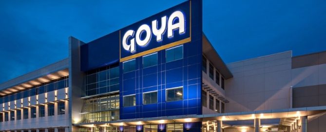 Goya Foods Building at Night