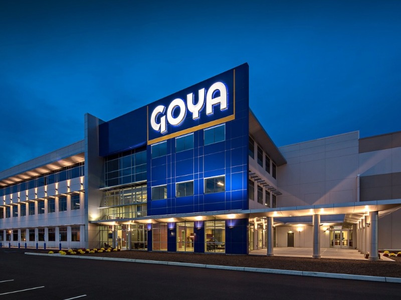 Goya Foods Building at Night