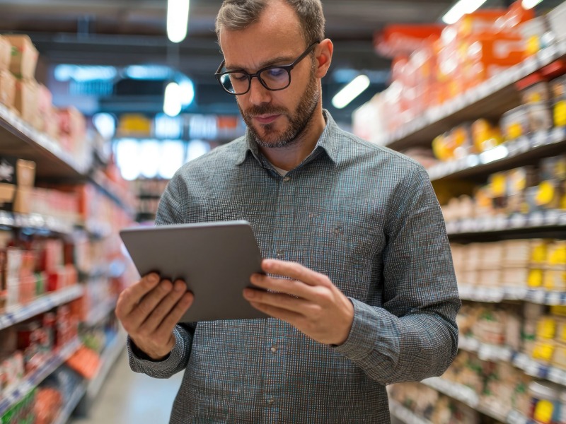 Grocery Store Executive iPad Technology