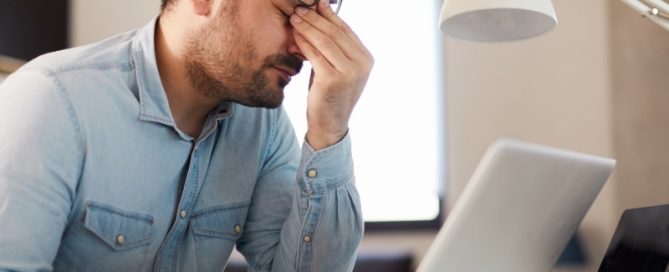 Technology Implementation Frustration Man Laptop